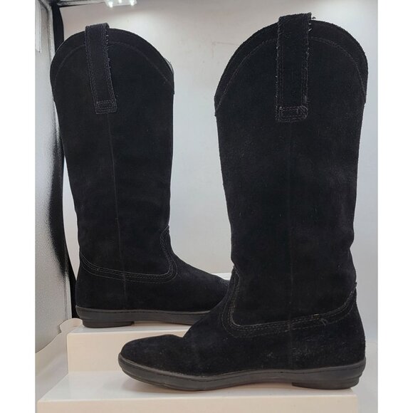 Ariat Boots Womens Black Suede Western Pull On Rubber Sole Size 8.5B - Picture 5 of 12